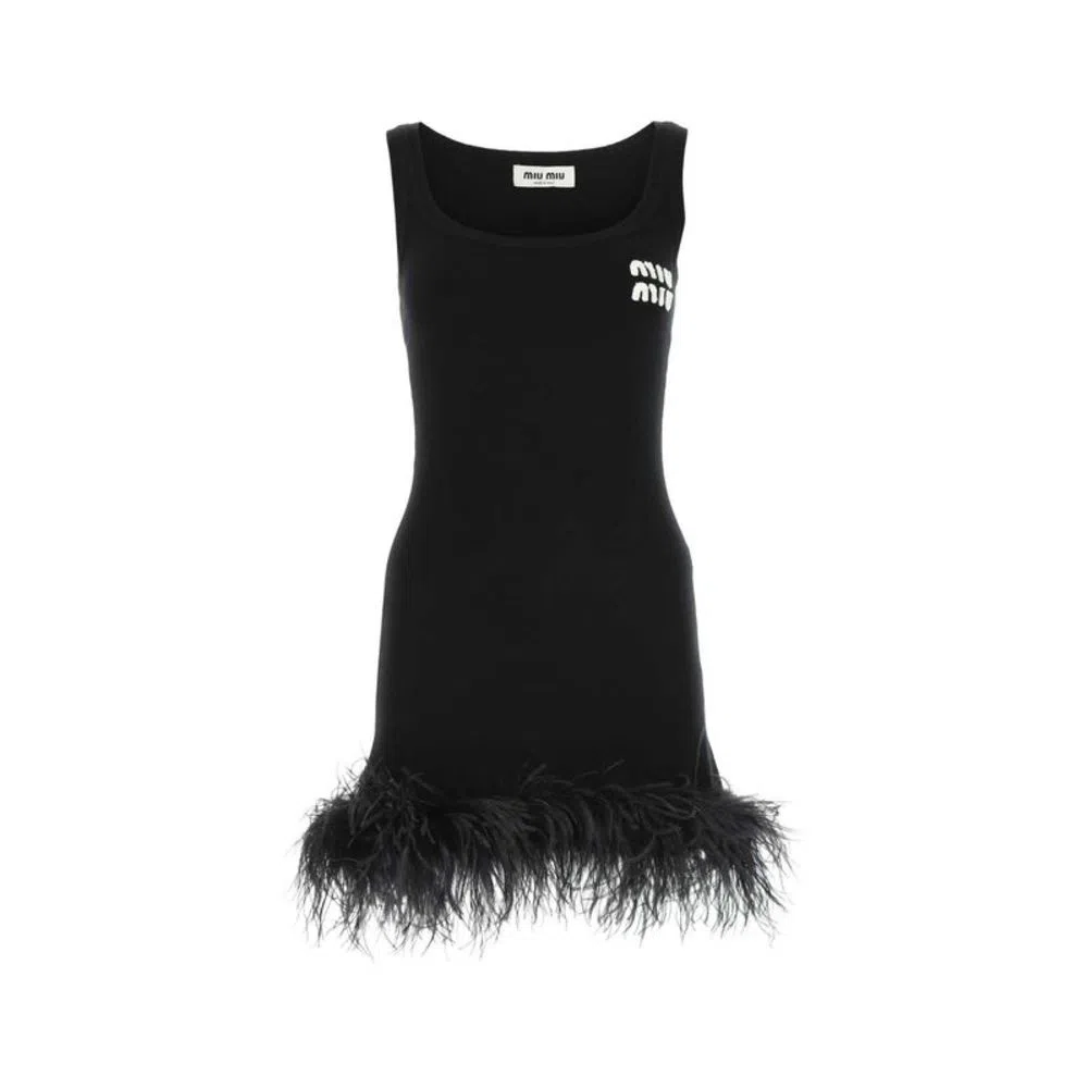 Miu Miu SS23 Sleeveless Dress Black