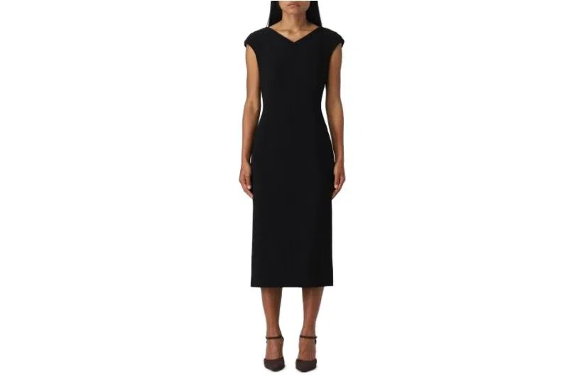 MaxMara Studio Black Maxi Dress