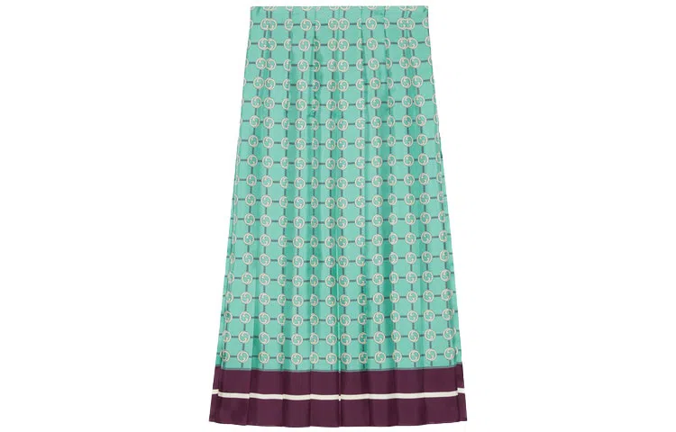 Gucci Silk Skirt Blue