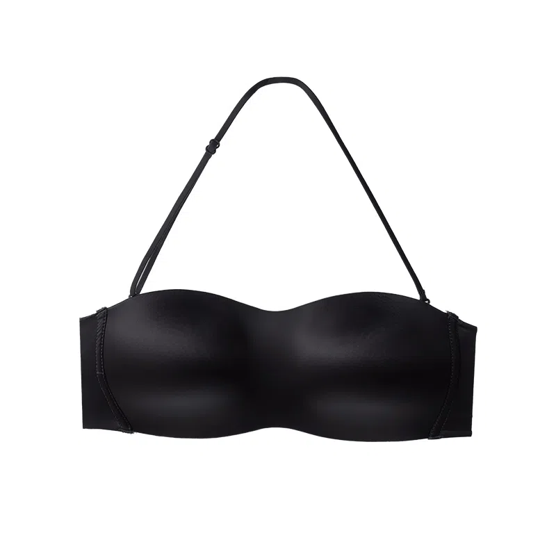 内在密码 挂脖美背抹胸小胸聚拢不空杯无痕无钢圈缎面防走光文胸 女款