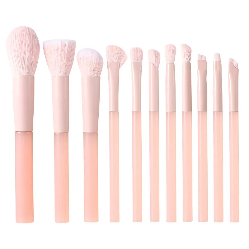 柚予颜  长柄蜜桃粉化妆刷套装 修容便携柔软