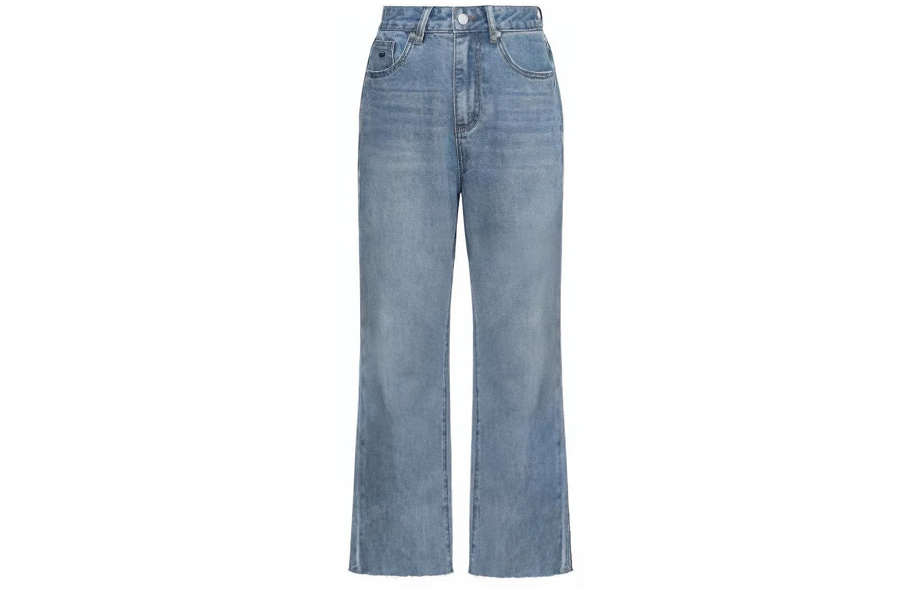 美洋 怀旧毛边牛仔裤 女款 蓝色