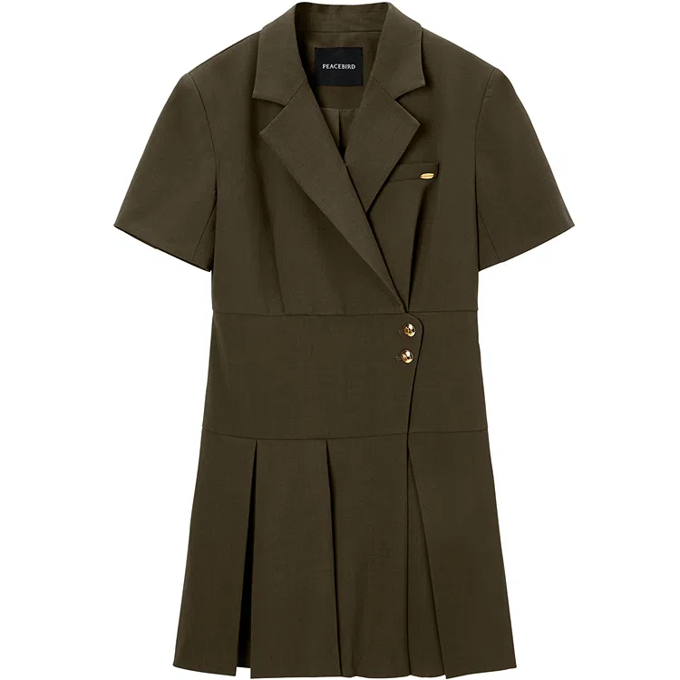 Peacebird Blazer Dress Brown