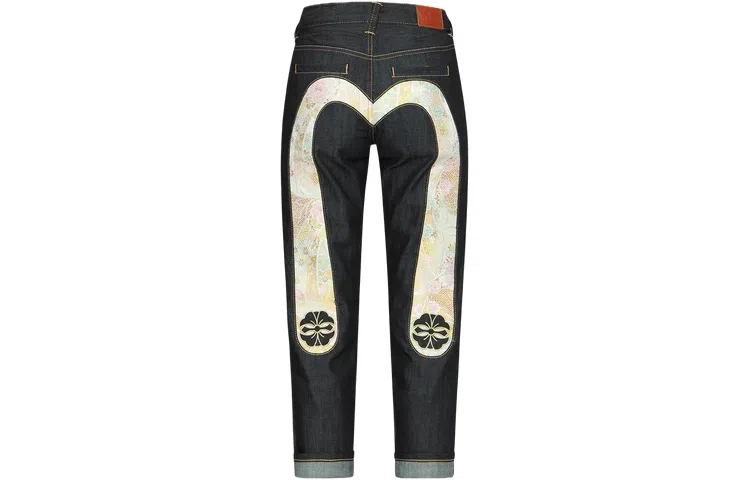 EVISU SS24 Embroidered Straight Jeans