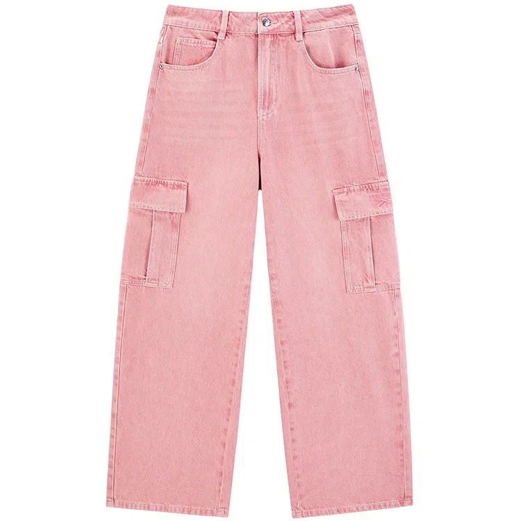 Peacebird x Reebok Workwear Pocket Straight Jeans Dust Pink