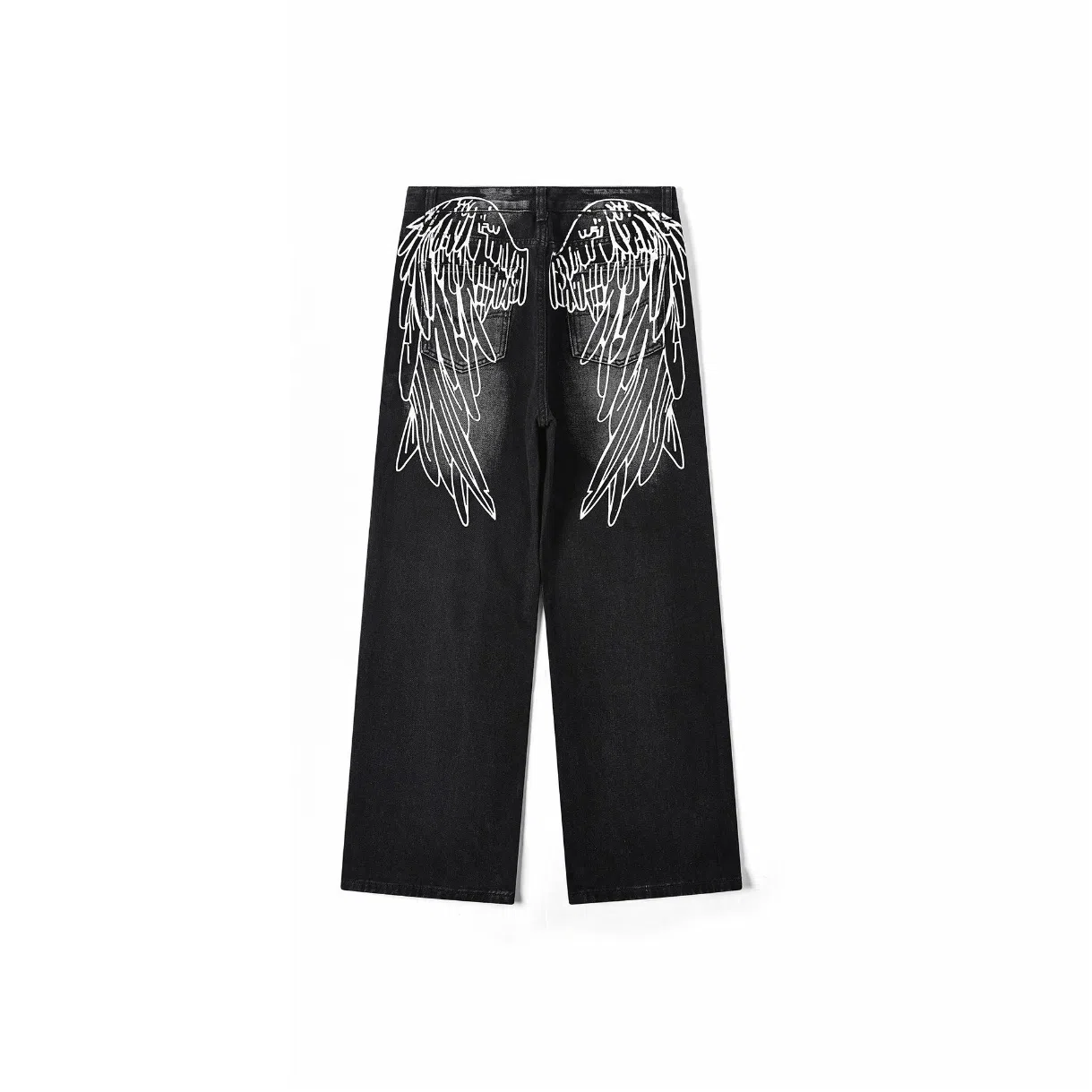 GEOFFREY B. SMALL Wing Contrast Stitch Denim Pants