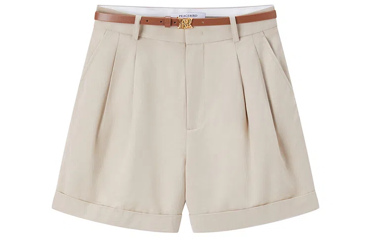 Peacebird Tencel Cuffed Shorts