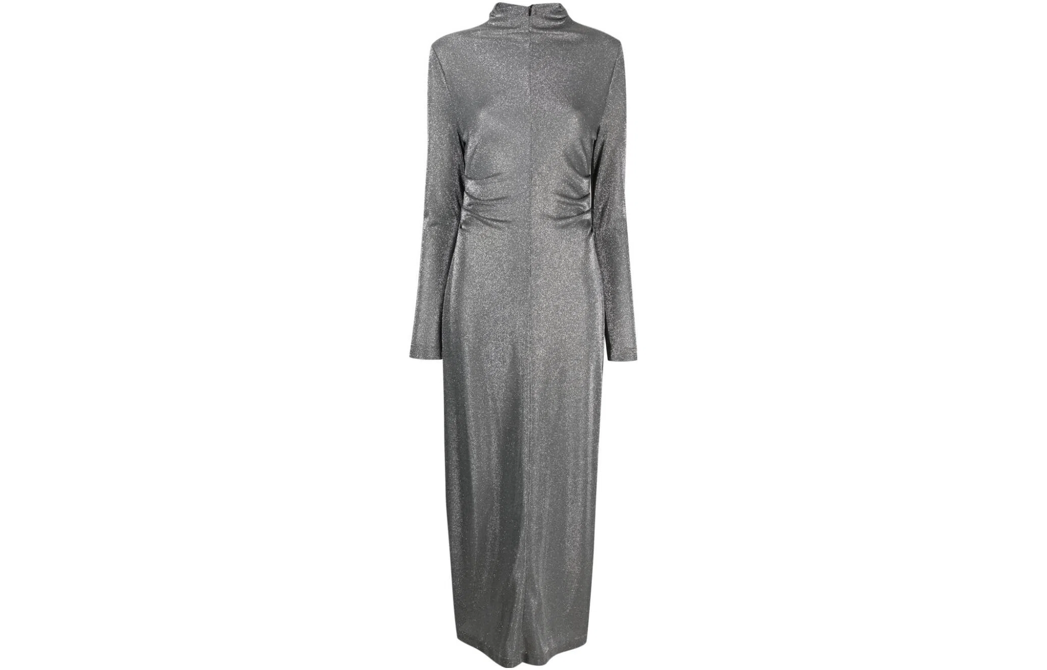 MSGM Solid Crewneck Dress Gray