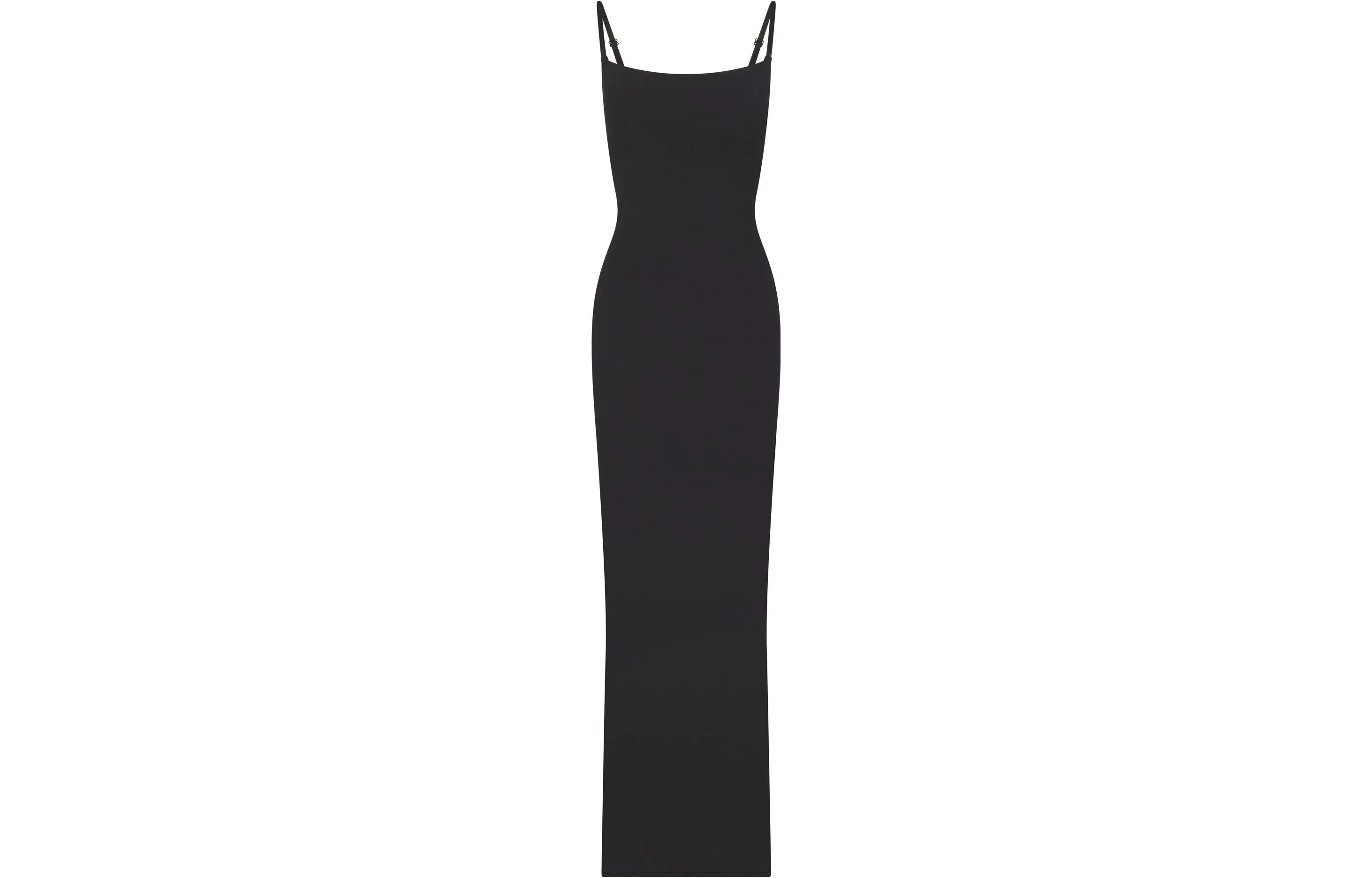 Skims Fits Everybody Long Slip Dress Onyx