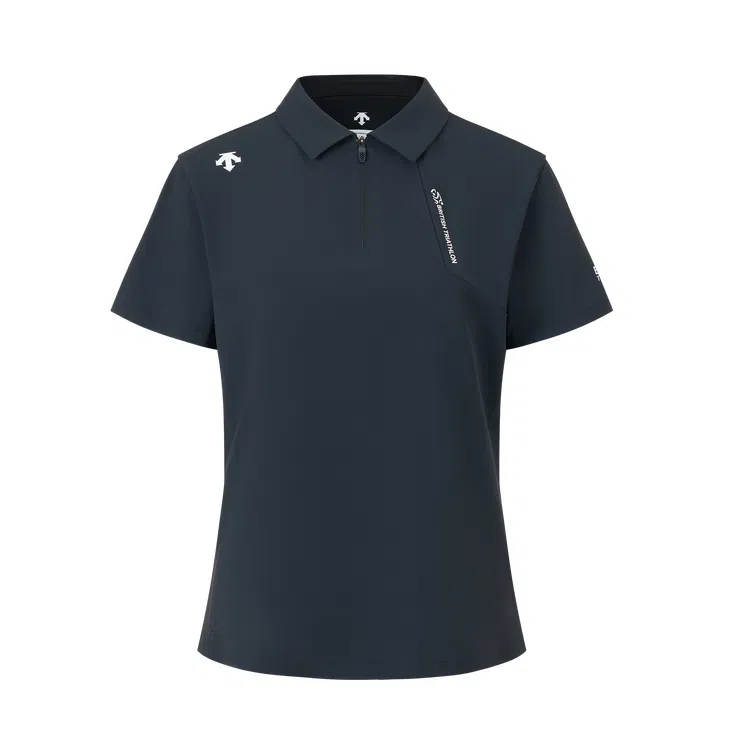 DESCENTE WOMENS RUNNING RUNNING logoPolo