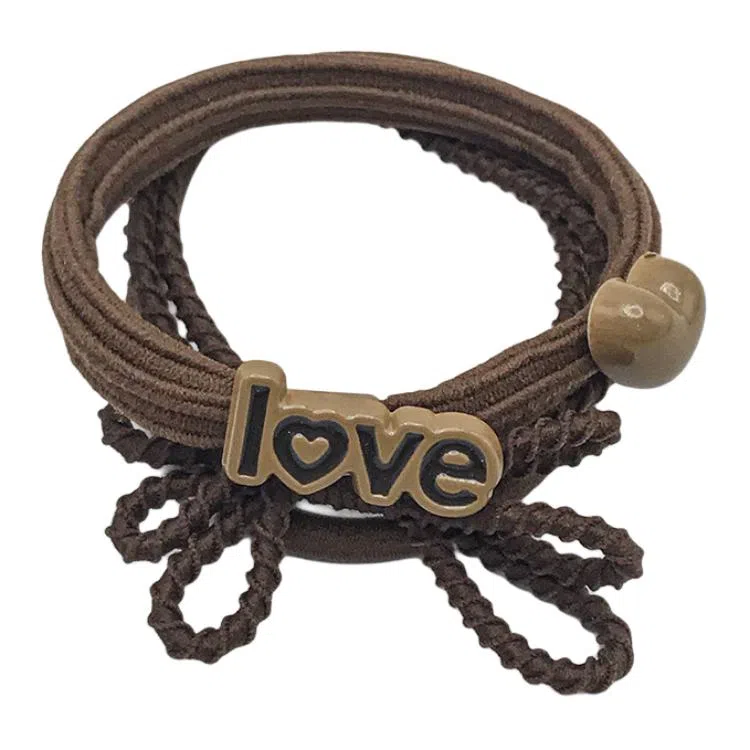 简应舒 英文字母多层 树脂 发圈 男女同款情侣款