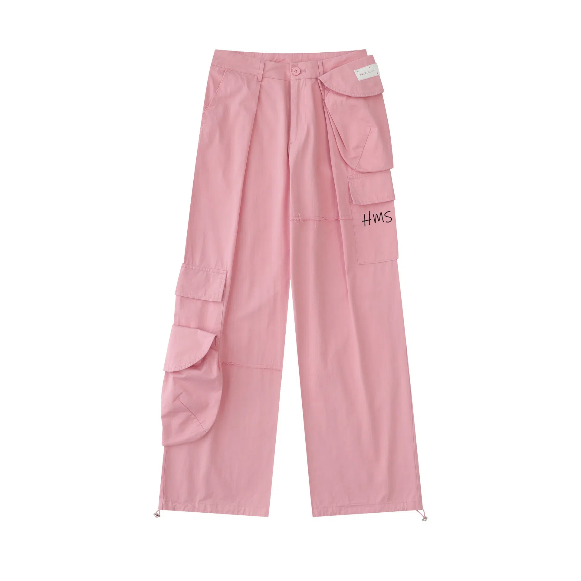 花蔓色 极简风宽松辣妹多巴胺纯色直筒长裤工装裤 男女同款