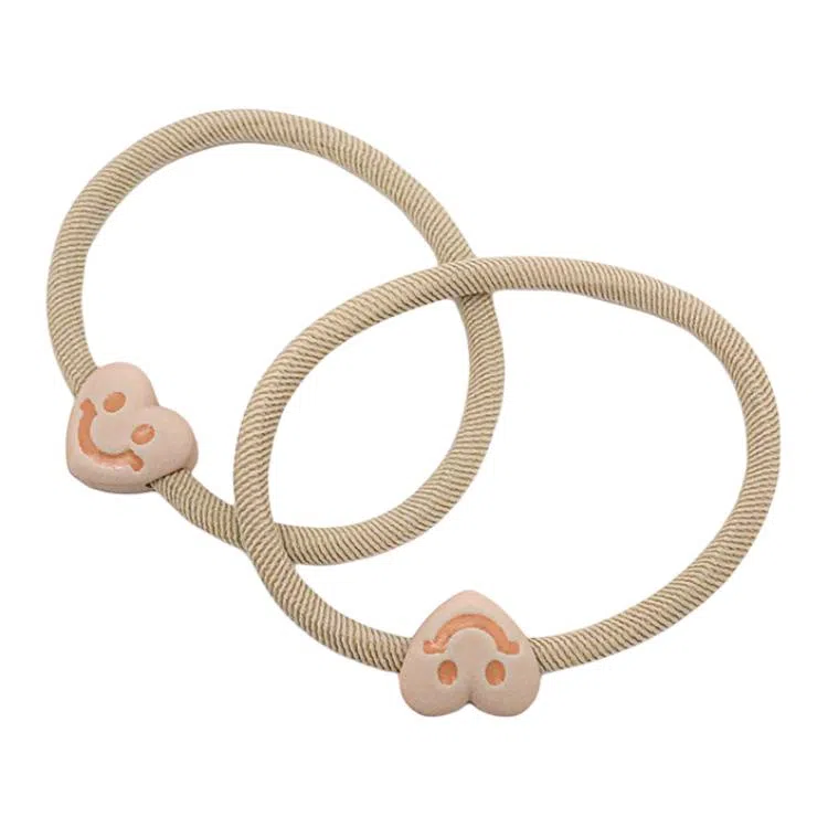 简应舒 加粗爱心 亚克力 发圈 男女同款情侣款