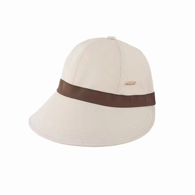 北极绒 潮流拼色遮阳防晒透气可挂口罩可折叠显脸小户外出游必备 聚酯纤维 鸭舌帽 男女同款情侣款