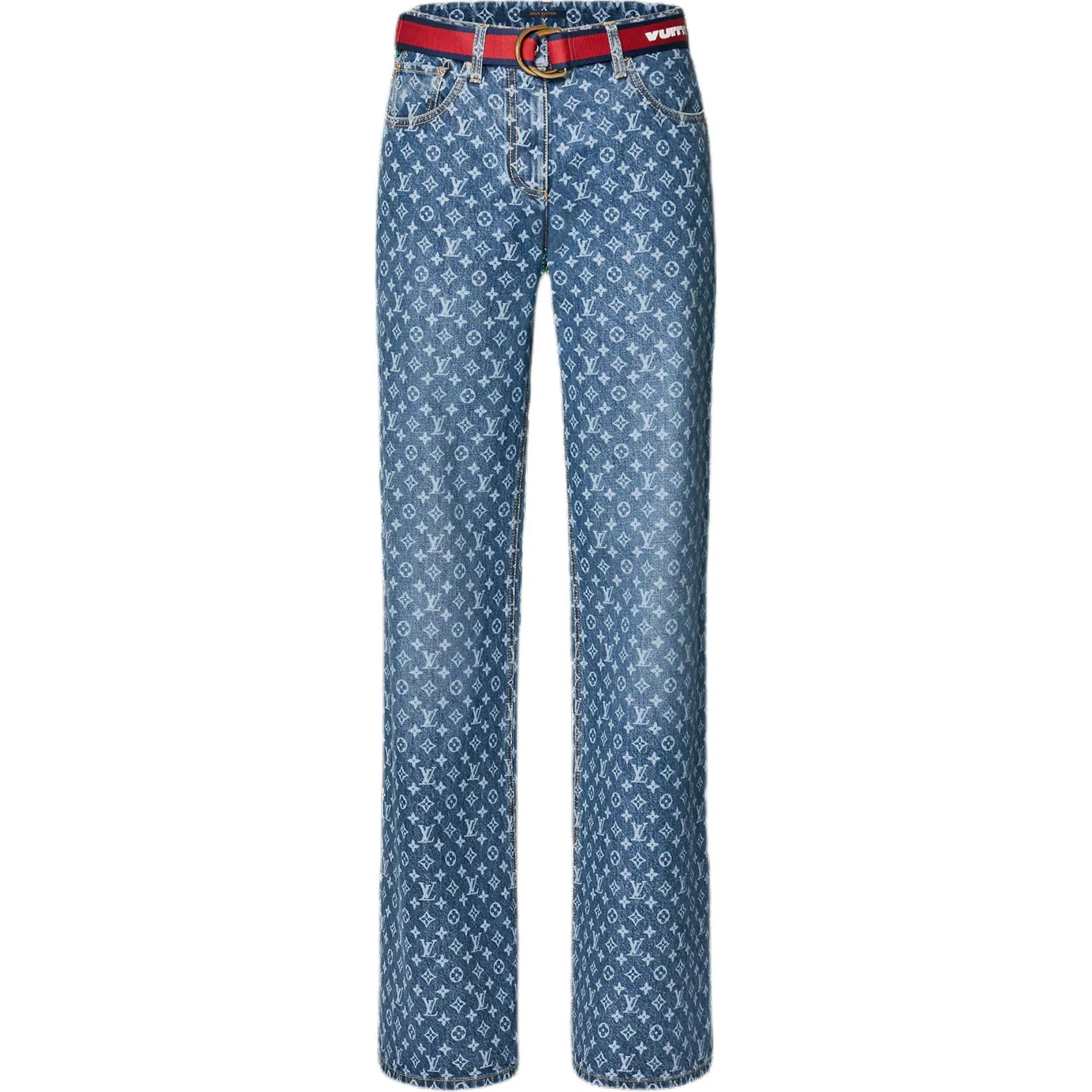 Louis Vuitton x America's Cup SS24 Logo Print Jeans