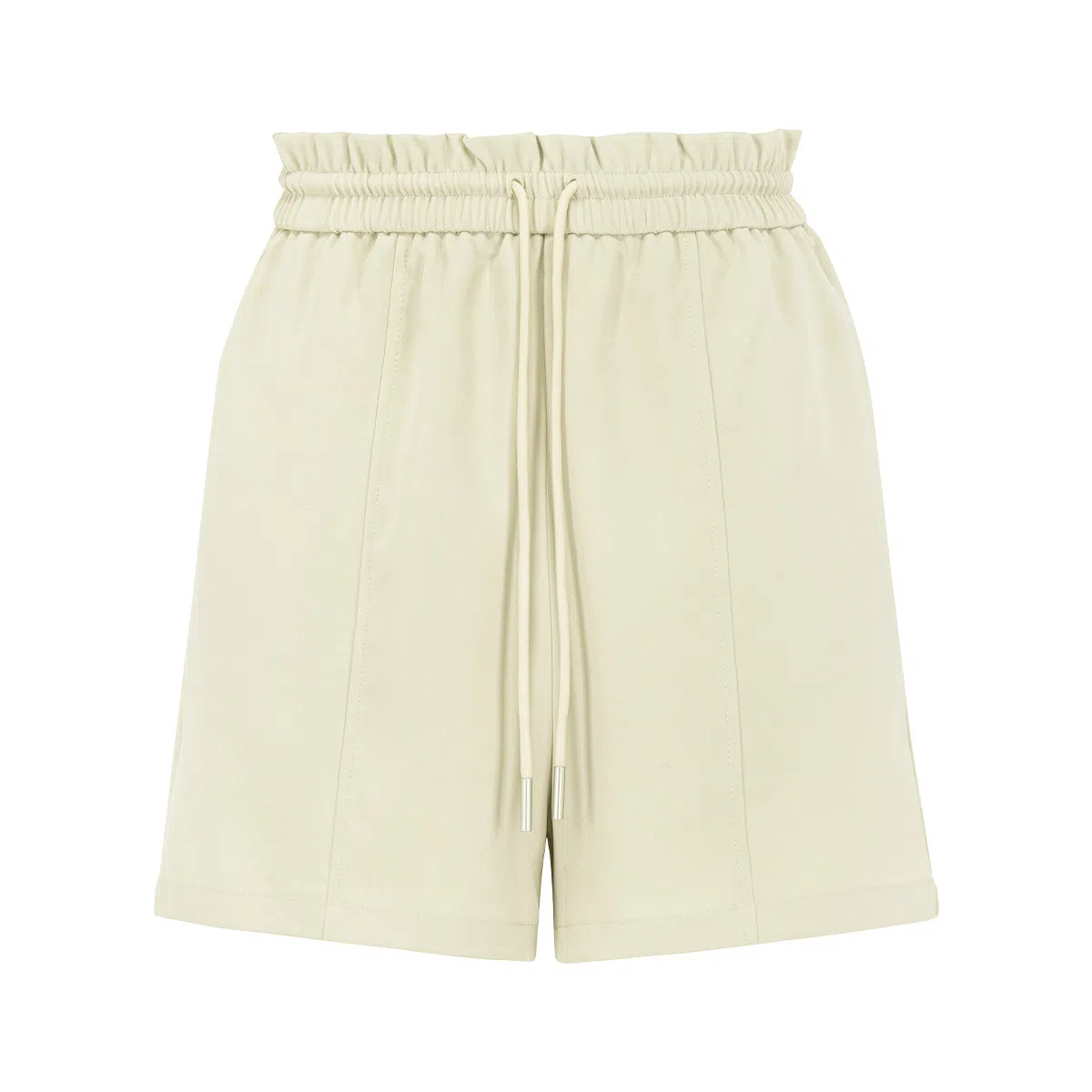 美洋 纯色抽绳拉链夹克外套宽松短裤分体套装 女款 浅杏色