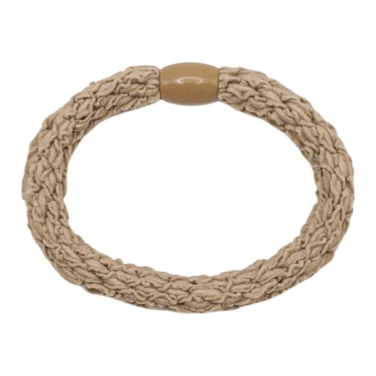 简应舒 耐用串珠花样编织 棉麻 发圈 男女同款情侣款