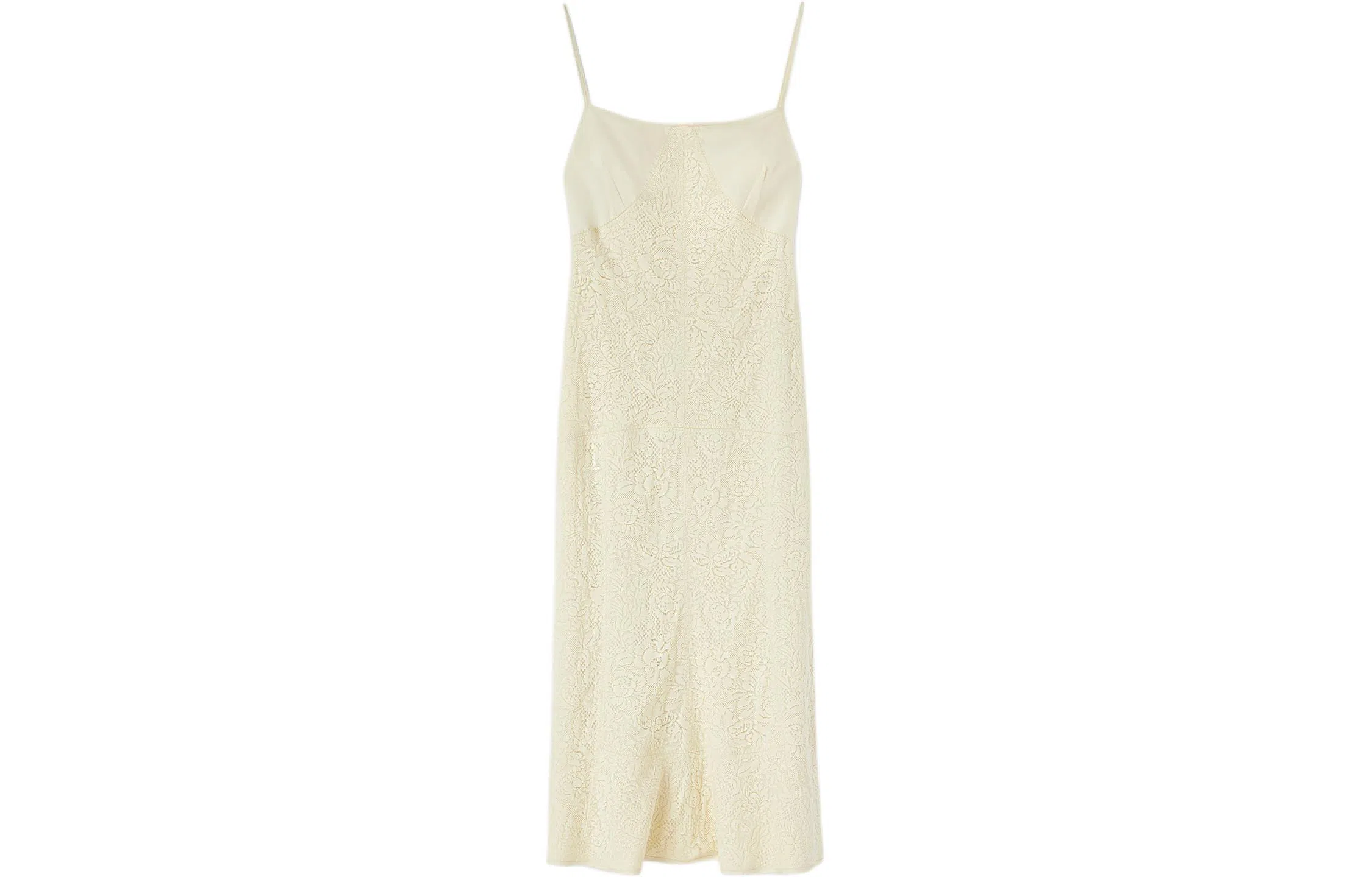JIL SANDER Sleeveless Cotton Dress With Lace Details