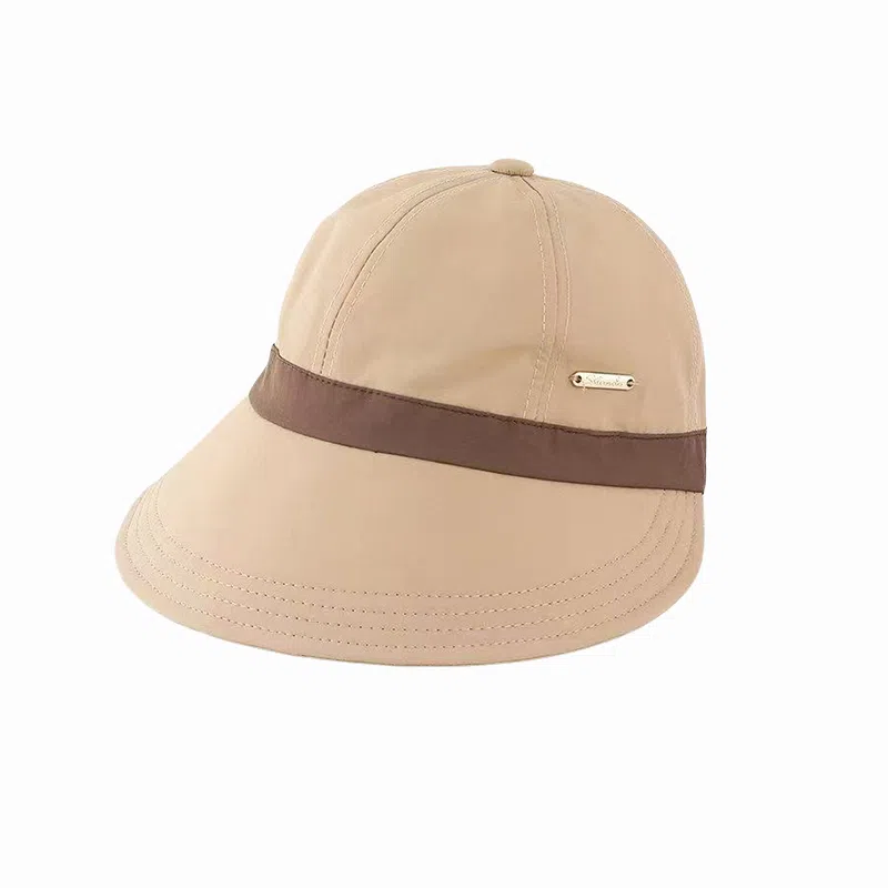 北极绒 潮流拼色遮阳防晒透气可挂口罩可折叠显脸小户外出游必备 聚酯纤维 鸭舌帽 男女同款情侣款