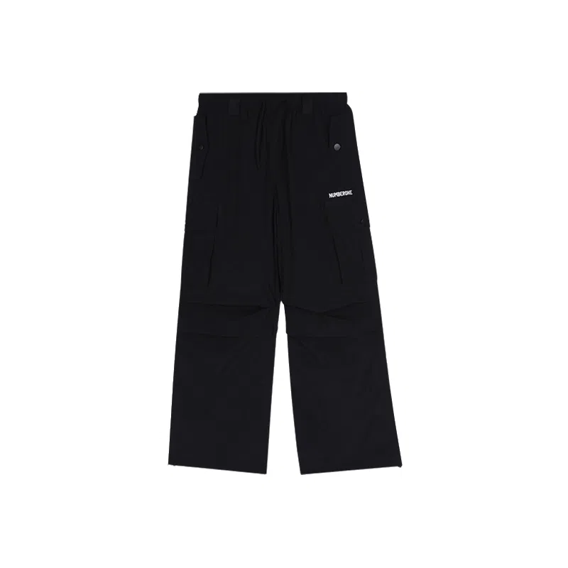 南波万 复古字母刺绣百搭舒适工装裤 女款