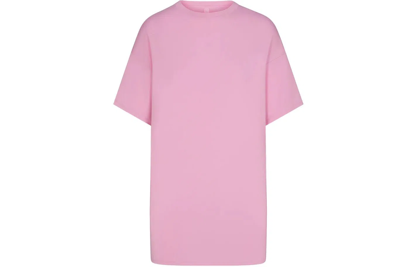 SKIMS SLEEP T-SHIRT MINI DRESS BUBBLE GUM