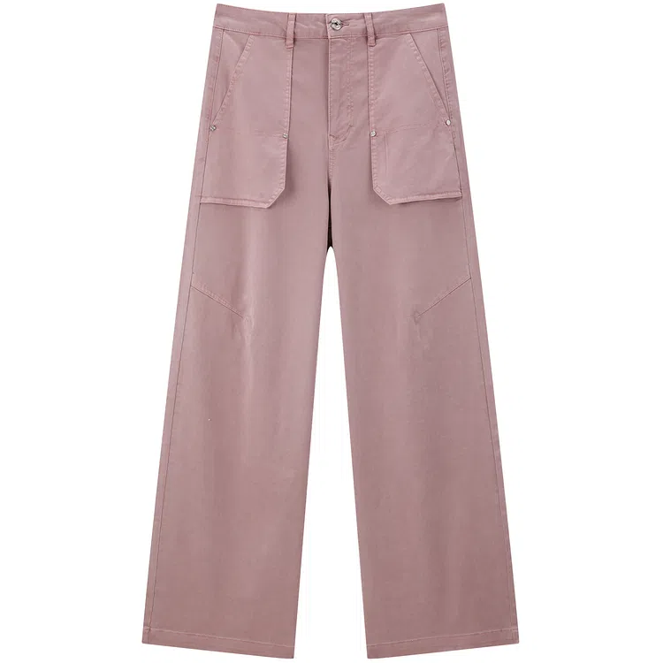 太平鸟 简约个性直筒工装牛仔裤 女款