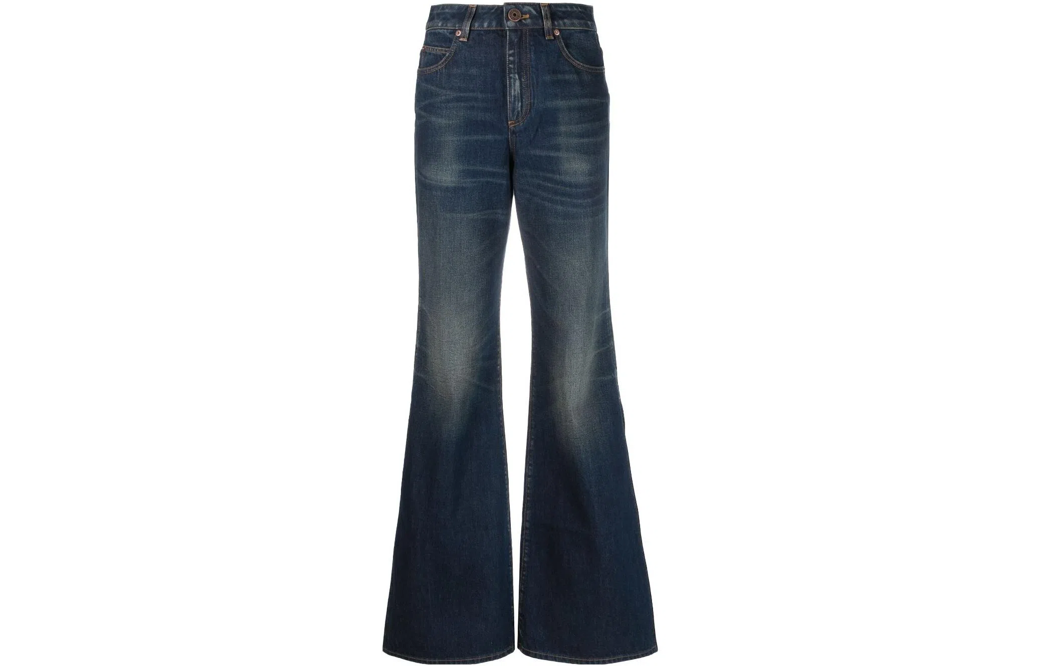 Balmain SS23 Flare Jeans Blue