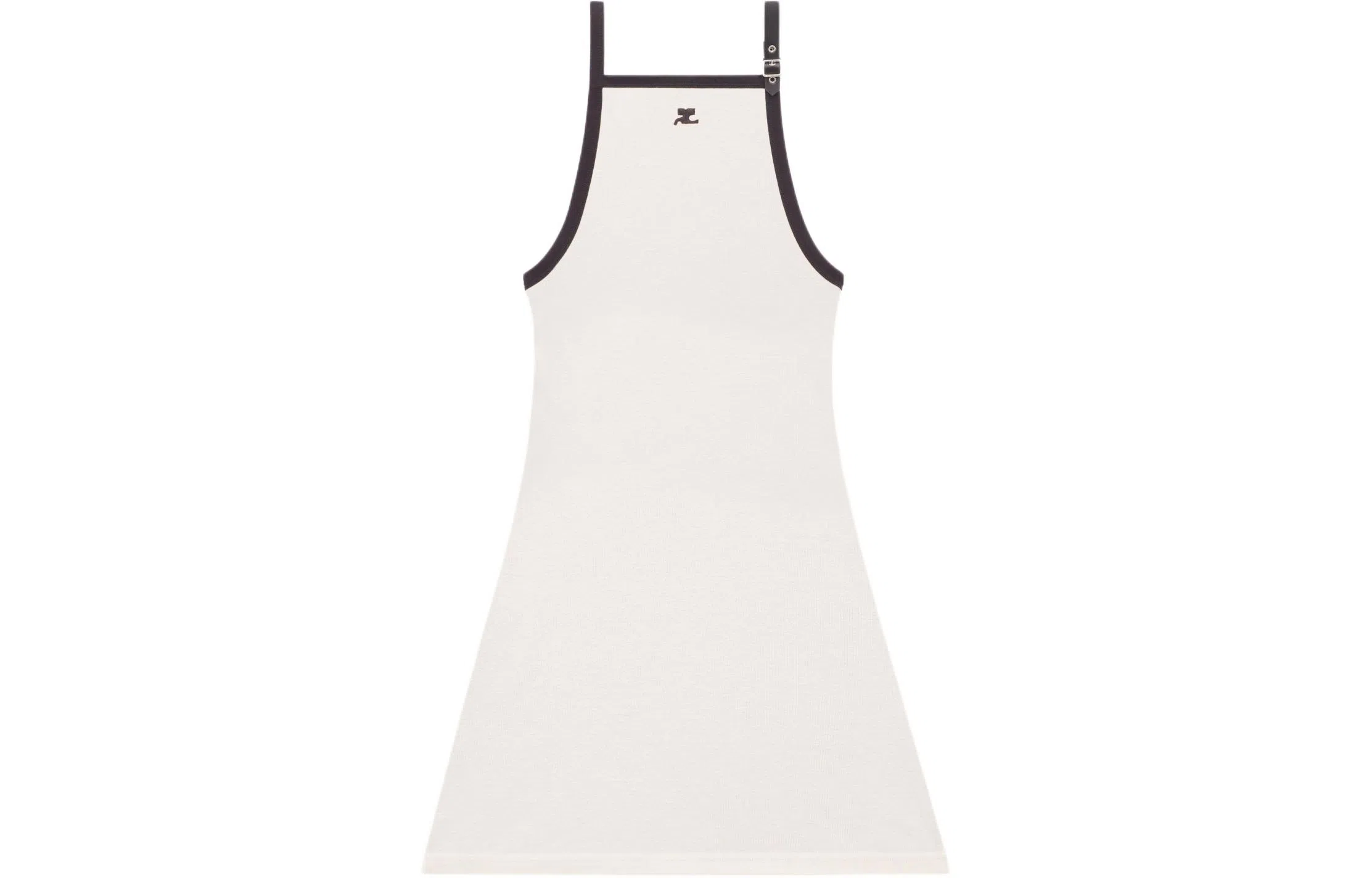 COURREGES Buckle Contrast Dress