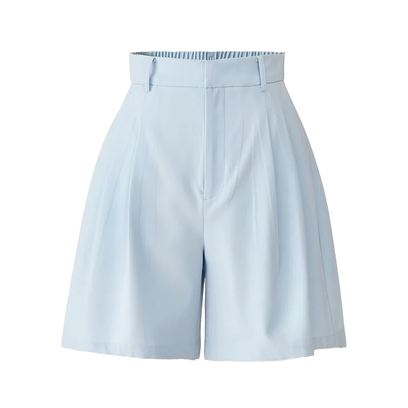 娅丽达 纯色简约通勤时尚休闲短裤 女款