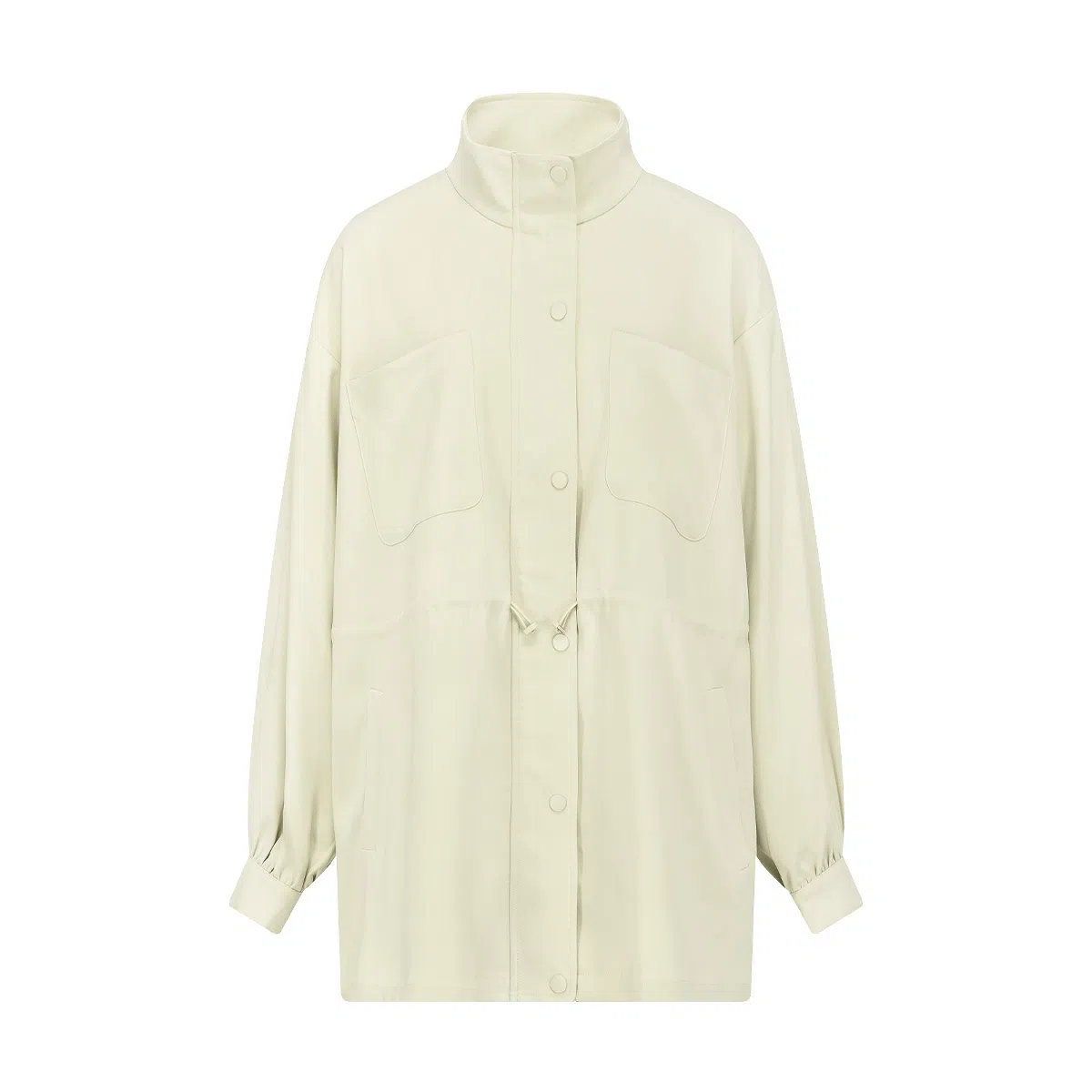 美洋 纯色抽绳拉链夹克外套宽松短裤分体套装 女款 浅杏色