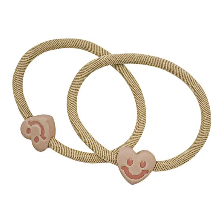 简应舒 加粗爱心 亚克力 发圈 男女同款情侣款