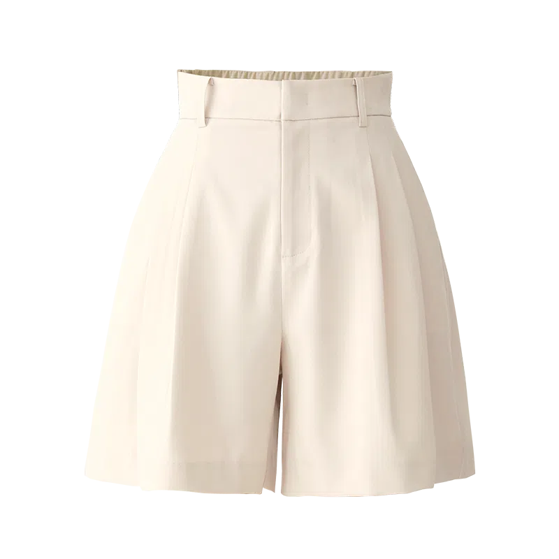 娅丽达 纯色简约通勤时尚休闲短裤 女款