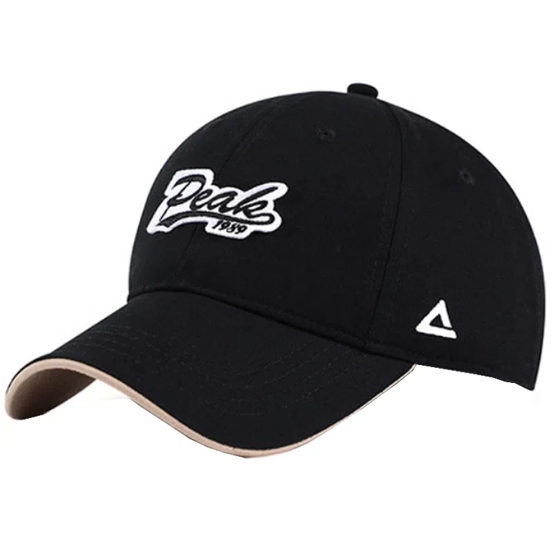 匹克 运动休闲帽时尚百搭舒适透气户外出行可调节大帽檐遮阳 棉 鸭舌帽 男女同款情侣款