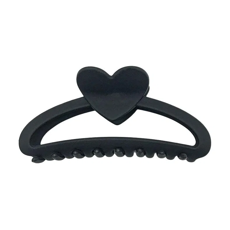 简应舒 百搭爱心缕空 亚克力 发夹 男女同款情侣款