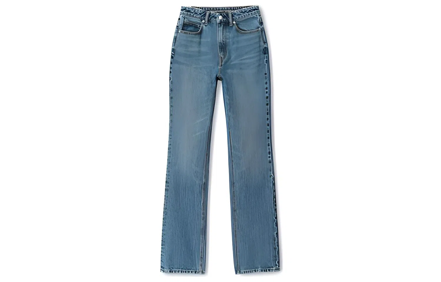 Alexander Wang Loose Straight High Waist Jeans Blue