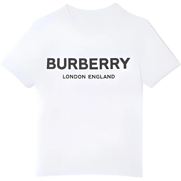 Burberry Logo Print T-Shirt Kids White
