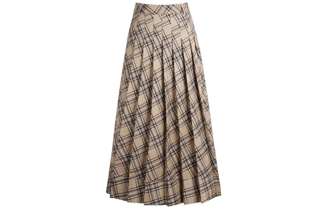 花铃太太 学院风格子休闲长裙 女款