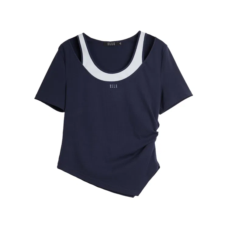 ELLE Two-in-One Colorblock Tee