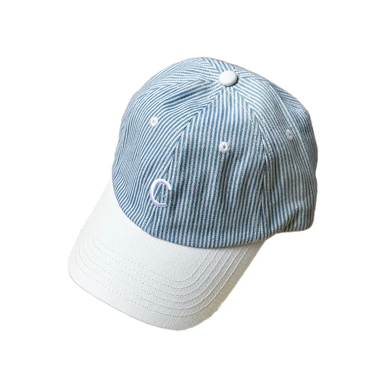 杨同学 小清新条纹杨同学 棉 鸭舌帽 男女同款情侣款