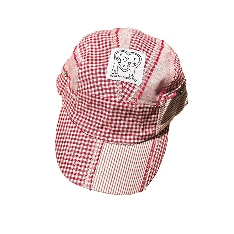 杨同学 爱心平顶帽 聚酯纤维 鸭舌帽 男女同款情侣款