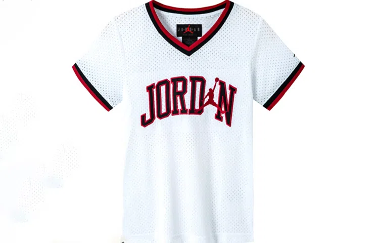 Jordan Logo V-Neck T-Shirt White