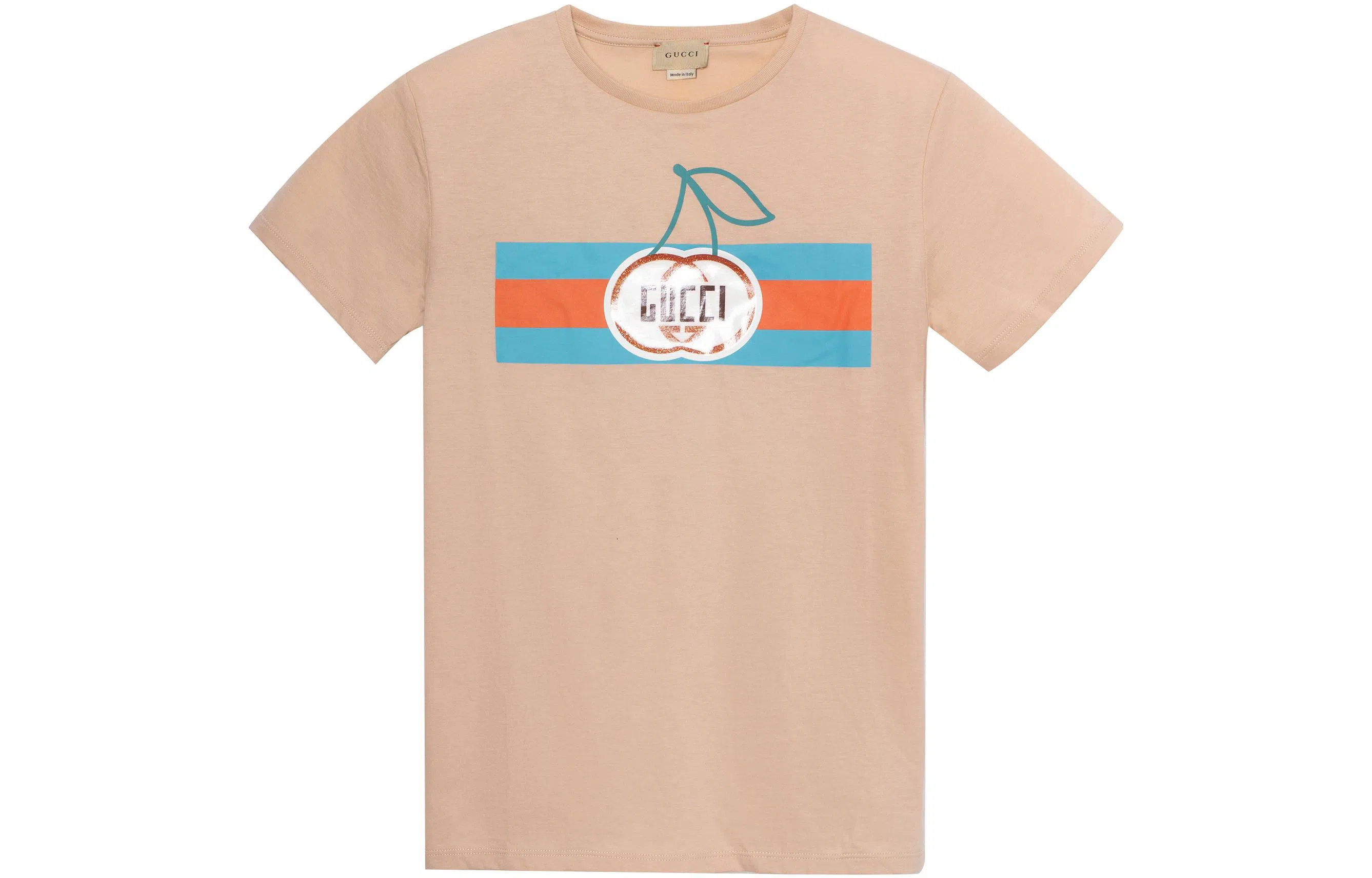 GUCCI FW22 Logo T-Shirt Kids Pink