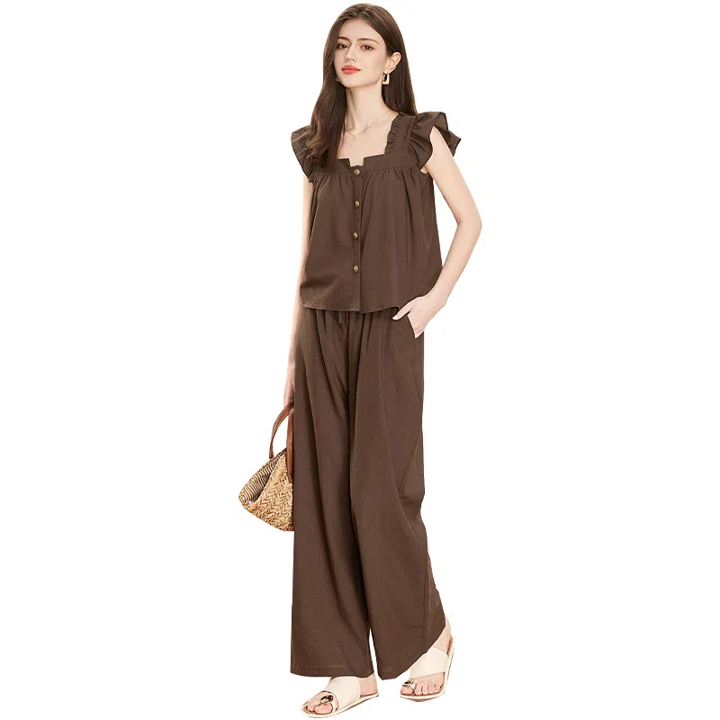 Taqi Two-Piece Set Brown
