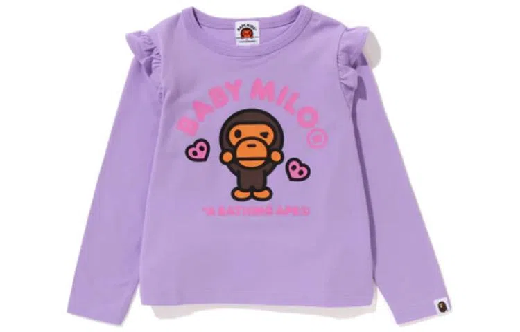 BAPE Kids Logo Long Sleeve T-Shirt