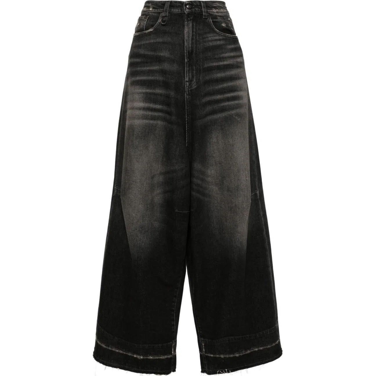 R13 Wide Leg Jeans Black