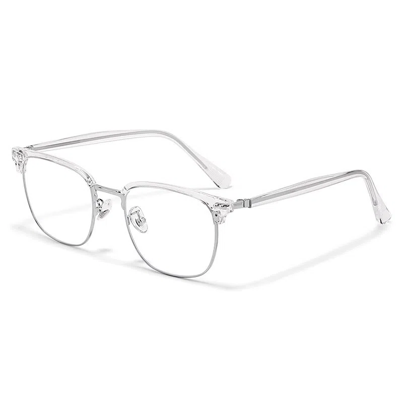 佐川 超轻复古半框眼镜框 斯文文艺学院风近视眼镜 圆脸百搭 可配防蓝光变色 金属 圆形 光学镜架 男女同款情侣款