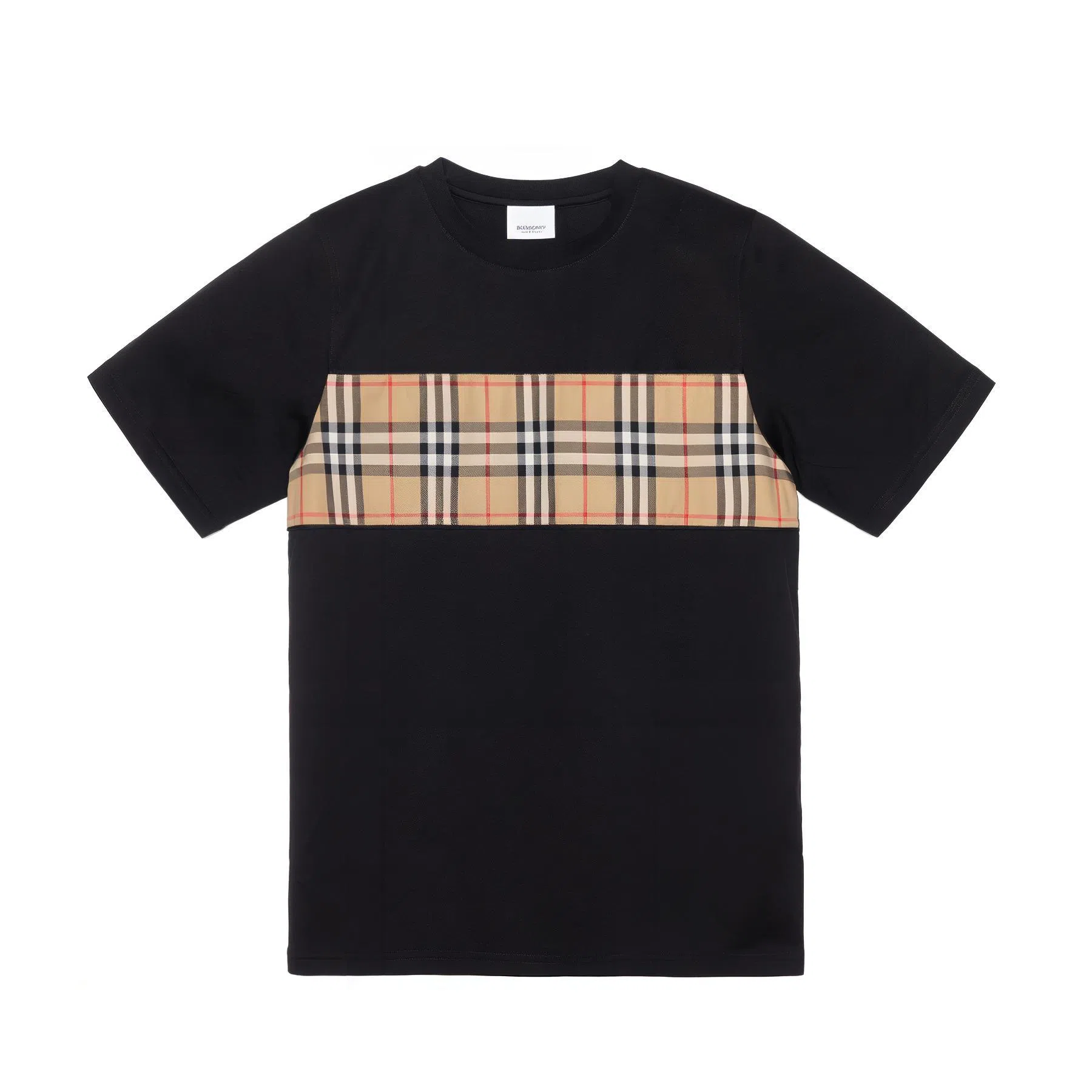Burberry SS23 Patchwork Stripe T-Shirt Kids Black