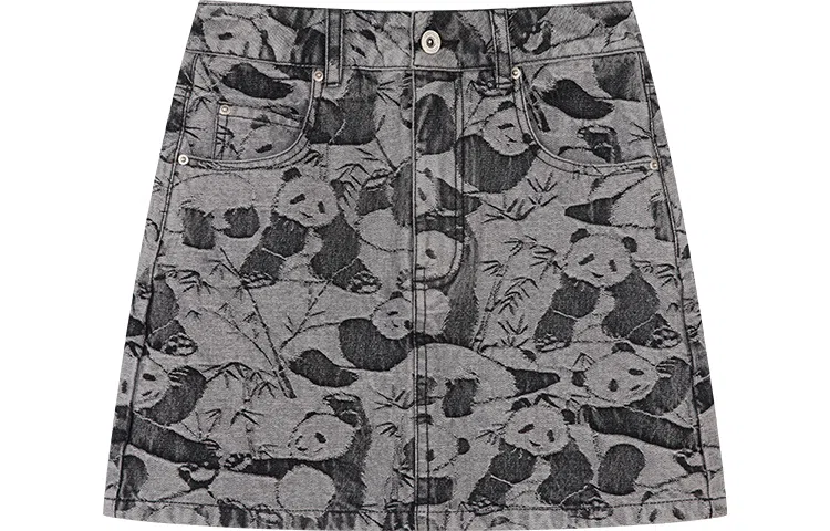 UOOYAA x Fun Panda Skirt Grey
