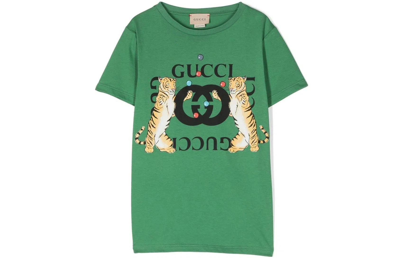 Gucci Kids SS23 Logo T-Shirt Green