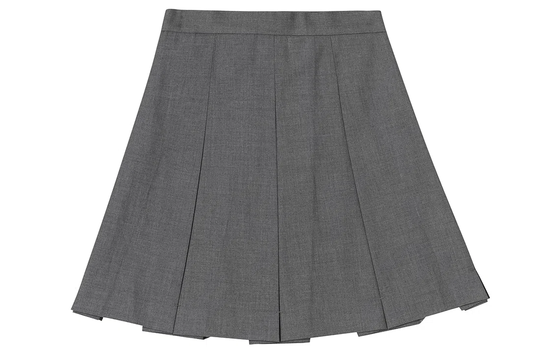 东鲸岁时记 八箱箱褶裙纯色褶皱短款半身裙